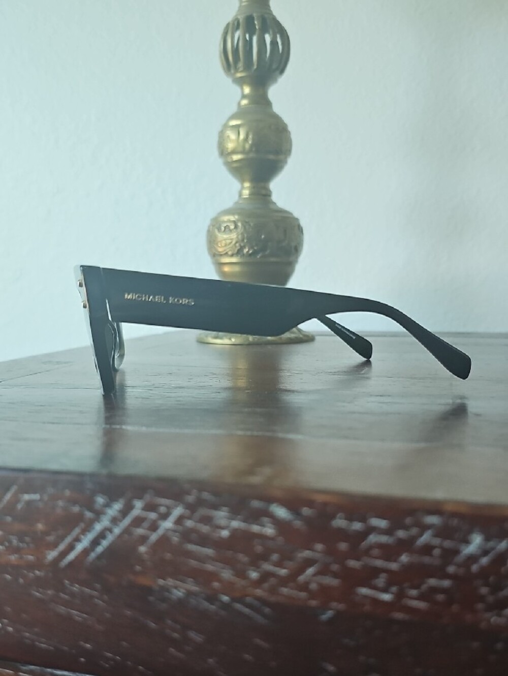 ●●MICHAEL KORS "CORAL GABLES" MK4180 BLACK GLOSSY RECTANGULAR EYE FRAMES NIC●● - Picture 4 of 9